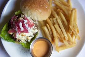 Blue Star Restaurant signature dishes Blue Star Burger
Lamb Burger
Verlasso Salmon
